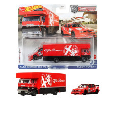Набор Хот Вилс Премиум Alfa Romeo и Fleet Flyer FLF56 HKF42