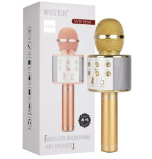 Караоке микрофон Wster WS-858 золото