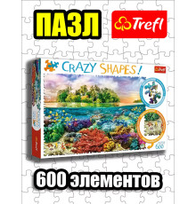 Пазл для детей 7 8 лет взрослого 600 элемент Тропический рай