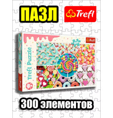 Пазлы для детей 5 6 7 8 лет 300 элементов Сладости