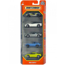 Набор из 5 машинок Хот Вилс Matchbox MBX Exotic