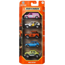 Набор машинок Matchbox 5 шт MBX Retro C1817