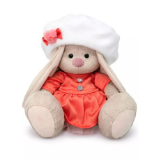 Мягкая игрушка Зайка Ми в платье и берете 18 см SidS-579
