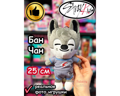 Мягкая игрушка Стрей Кидс Бан Чан БанЧан Волк Stray Kids