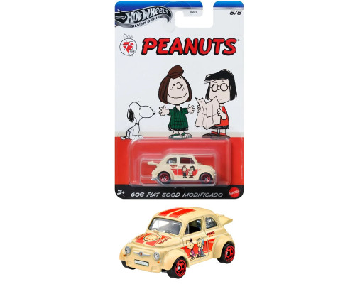 Машинка Хот Вилс Peanuts 60S Fiat 500D GDG83 JCB85