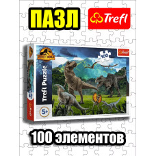 Пазлы для детей 4 5 6 лет 100 элементов Парк Юрского периода