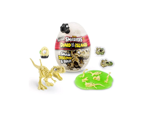 Игрушка сюрприз яйцо Smashers Dino Island Нано динозавр