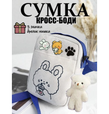 Сумка для девочки подростка через плечо сумочка кросс боди