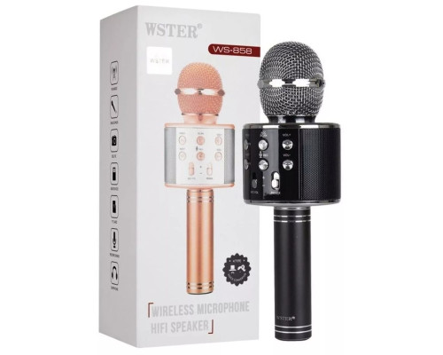 Караоке микрофон Wster WS-858 черный