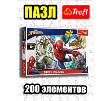 Пазлы для детей 5 6 7 лет 200 элементов Человек Паук