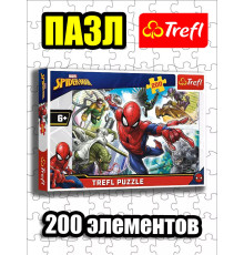 Пазлы для детей 5 6 7 лет 200 элементов Человек Паук