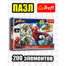 Пазлы для детей 5 6 7 лет 200 элементов Человек Паук