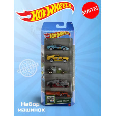 Набор из 5 машинок Хот Вилс Retro Racers HTV50