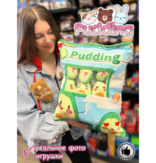 Мягкая игрушка подушка Pudding Пудинг Авокадо 6 шт
