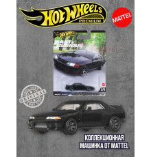 Машинка Хот Вилс Премиум 1989 Nissan Skyline GTR HNW46 JBL97