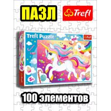 Пазлы для детей 4 5 6 лет 100 элементов Единорог