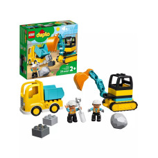 Лего 10931 Грузовик и гусеничный экскаватор Lego Duplo