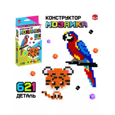 Конструктор мозаика Pixi. Зверята, 621 деталь