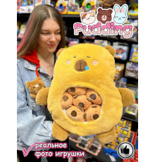 Мягкая игрушка подушка Pudding Пудинг Капибара 6 шт
