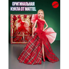 Кукла Барби коллекционная Лукс Looks 2024 Holiday HRM61