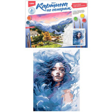 Картина по номерам Стихия воды на картоне 28,5×38 см