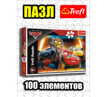 Пазлы для детей 4 5 6 лет 100 элементов Тачки 3
