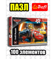 Пазлы для детей 4 5 6 лет 100 элементов Тачки 3