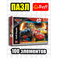 Пазлы для детей 4 5 6 лет 100 элементов Тачки 3