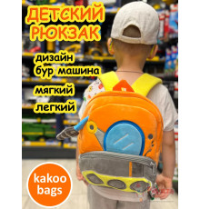 Рюкзак детский садик плюшевый дошкольный бур машина
