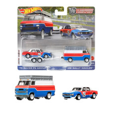 Набор Хот Вилс Премиум Rover и HW Rally Hauler FLF56 HKF45