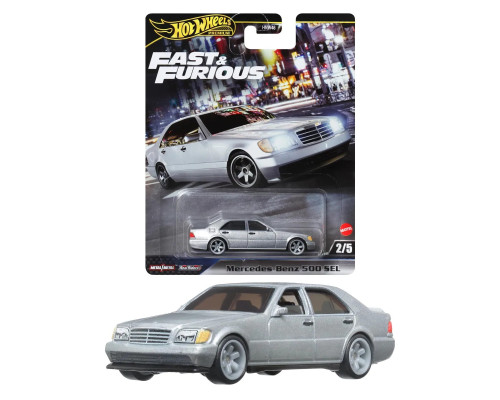 Машинка Хот Вилс Премиум Mercedes Benz 500 SEL HNW46 HRT94