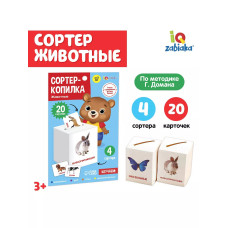 Сортер-копилка Животные по методике Г. Домана