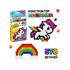 Конструктор мозаика Pixi. Единорог, 570 деталей