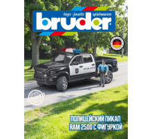 Полицейский пикап RAM 2500 с фигуркой Bruder 02505