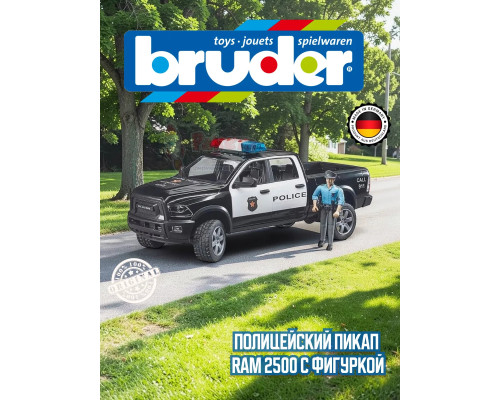Полицейский пикап RAM 2500 с фигуркой Bruder 02505