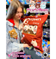 Мягкая игрушка подушка Pudding Пудинг 8 шт зайки и мишки