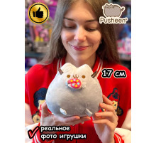 Мягкая игрушка Пушин Кот Кэт плюшевый котик с пончиком