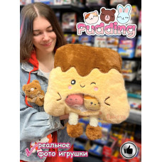 Мягкая игрушка подушка Pudding Пудинг Эскимо Шоколадное 4 шт
