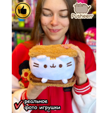 Мягкая игрушка Пушин Кот Кэт плюшевый котик сэндвич бисквит