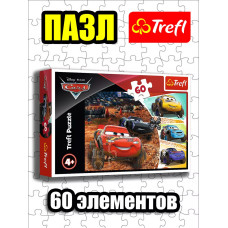 Пазлы для детей 3 4 5 лет 60 элементов Тачки
