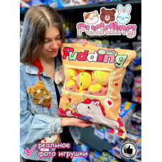Мягкая игрушка подушка Pudding Пудинг 8 единорогов