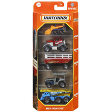 Набор машинок Matchbox 5 шт MBX Farm Rigs C1817