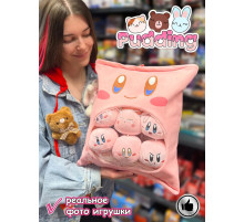 Мягкая игрушка подушка Pudding Пудинг Розовый 6 шт