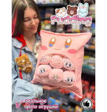 Мягкая игрушка подушка Pudding Пудинг Розовый 6 шт