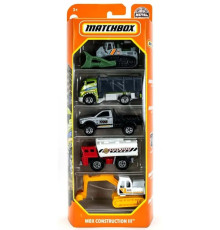 Набор машинок Matchbox 5 шт MBX Construction 3 C1817