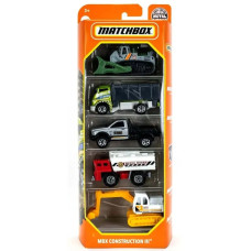Набор машинок Matchbox 5 шт MBX Construction 3 C1817