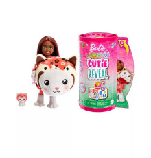 Кукла Барби Cutie Reveal Mini Котик-красная панда HRK28