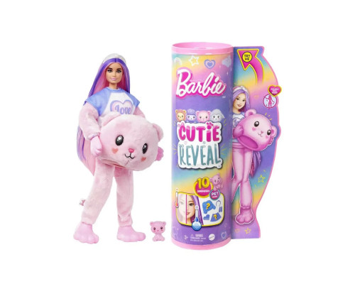 Кукла Барби Кьюти Ривл Cutie Reveal Мишка Тедди HKR04