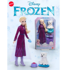 Набор Кукла Дисней Frozen Эльза с медвежонком JFG16