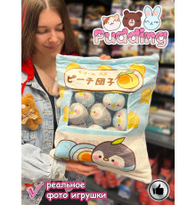 Мягкая игрушка подушка Pudding Пудинг Пингвины 8 шт